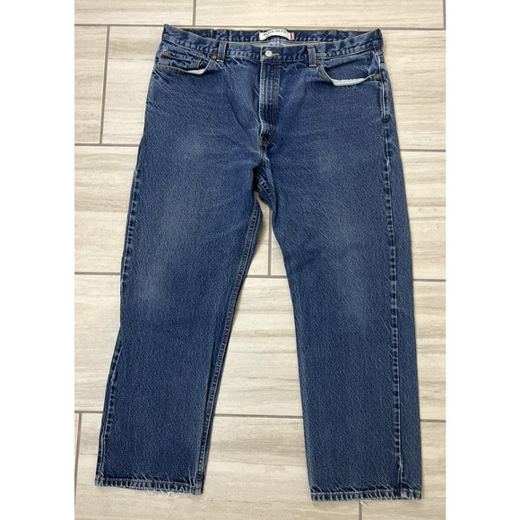 Levi's Other - Vintage Levis 505 Regular Straight Fit Men's Size 42X30 Denim‎ Blue Jeans Cotton